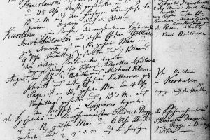 Fryderyk (Ludwik) Stienss – papiernik i właściciel młyna papierniczego (Papierfabrikant und ... Besitzer einer Papiermühle) z Babalic - metryka aktu zgonu, 1842 r. Dokument odnaleziony i udostępniony dzięki uprzejmości p. Mariana Nowaka