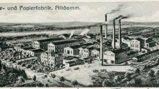 Szczecin-Dąbie (niem. Altdamm), Natronzellstoff- und Papierfabriken A.G. Werk Altdamm