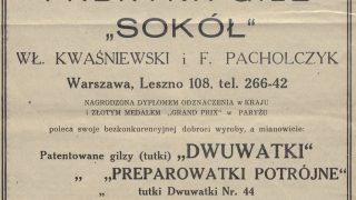 Warszawa, Fabryka gilz „Sokół”, W. Kwaśniewski i F. Pacholczyk